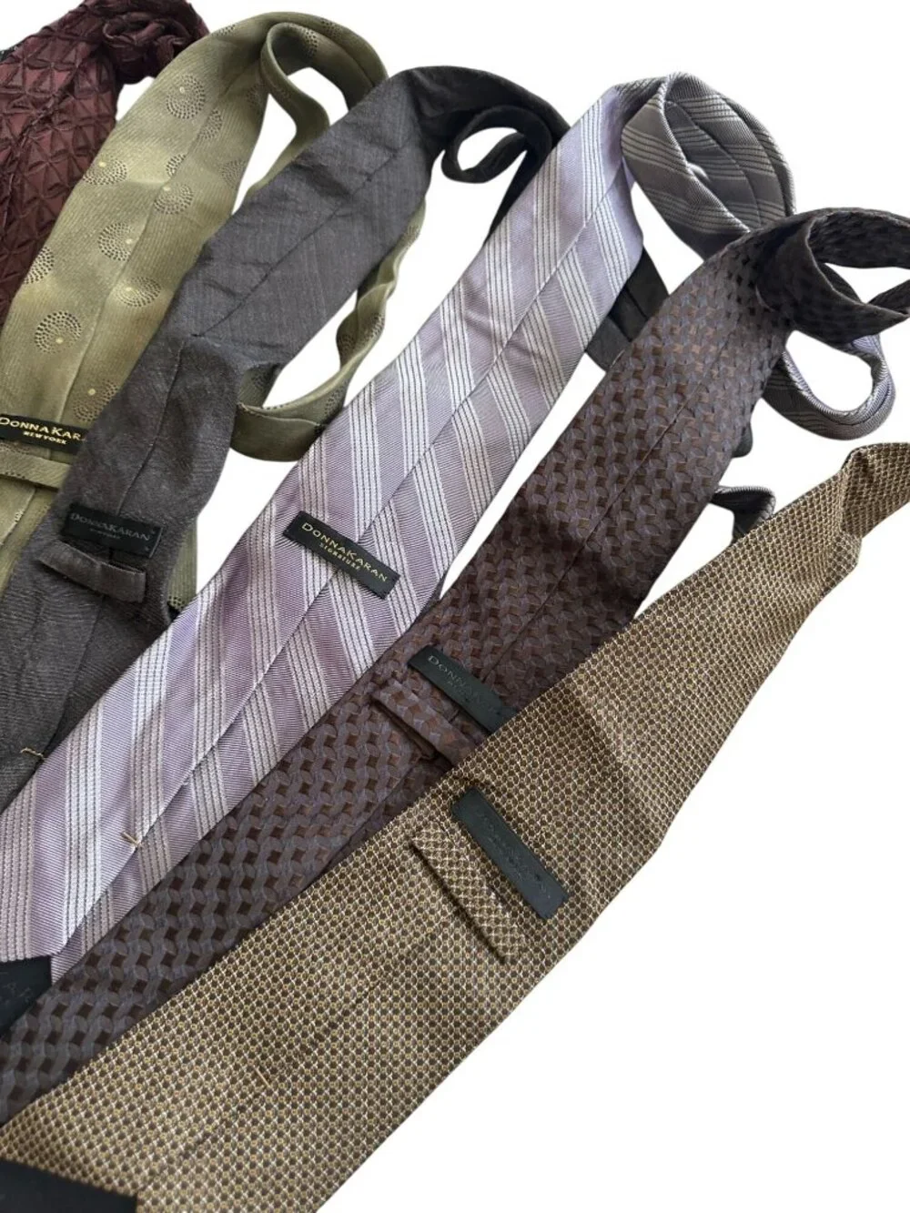 DONNA KARAN Men's Vintage Lot of 7 Neck Ties
